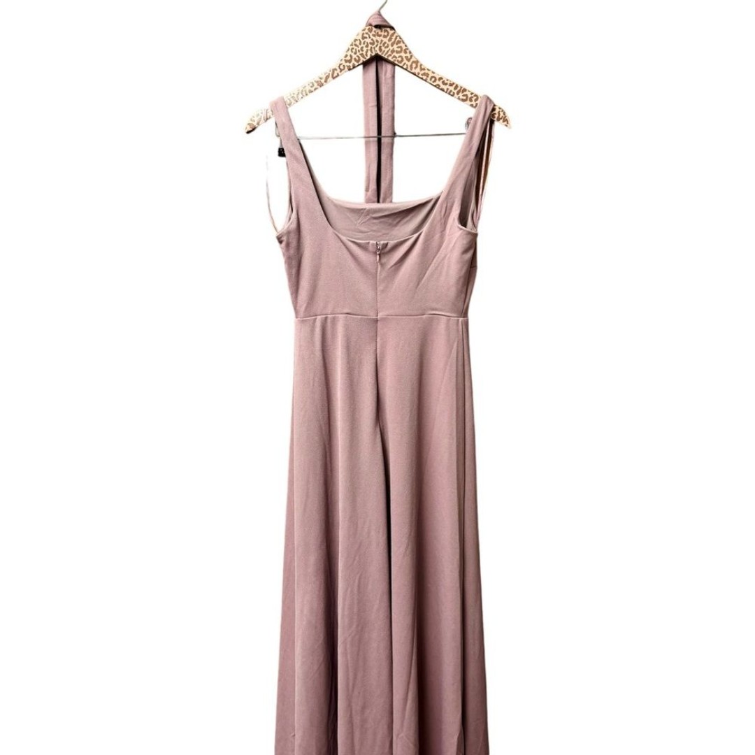 NEW Birdy Grey Alex Convertible Bridesmaid Dress Crepe Dark Mauve Small NWT
