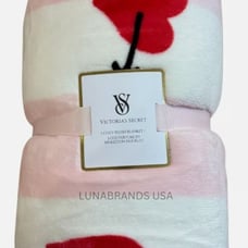 #1300 VICTORIA’S SECRET- VALENTINE’S DAY EDITION 2025- COZY FLEECE BLANKET 50X60