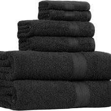 6 Piece Oversized Fade resistant Towel set Cotton towels