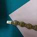 Bracelet rare Art Deco paris brass souvenir panel links notre dame eiffel towe
