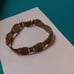Bracelet rare Art Deco paris brass souvenir panel links notre dame eiffel towe