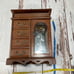 VINTAGE WOOD JEWELRY BOX WITH ETCHED GLASS DOOR