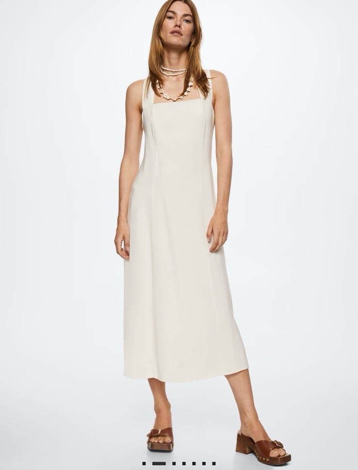 New Mango wrap back midi dress size 8