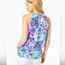 Lilly Pulitzer Bowin Lilac Freesia Mermaid Halter Top Size Small, Colorful