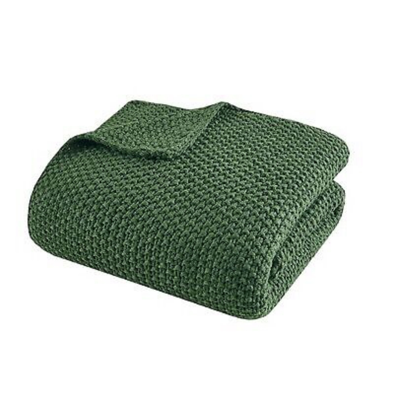 Ink+Ivy 50 x60 Bree Knit Throw Blanket Green: Acrylic, Machine Washable, Cozy