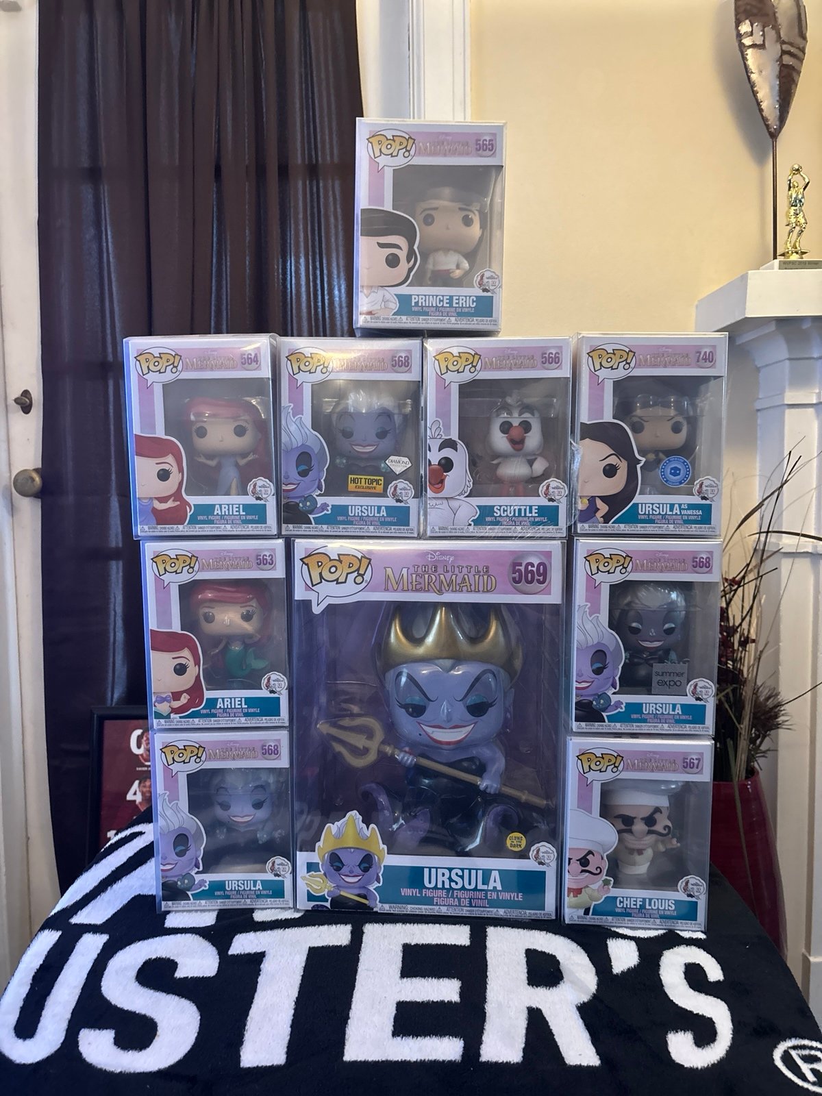 Lot of 10 the little mermaid Funko pops