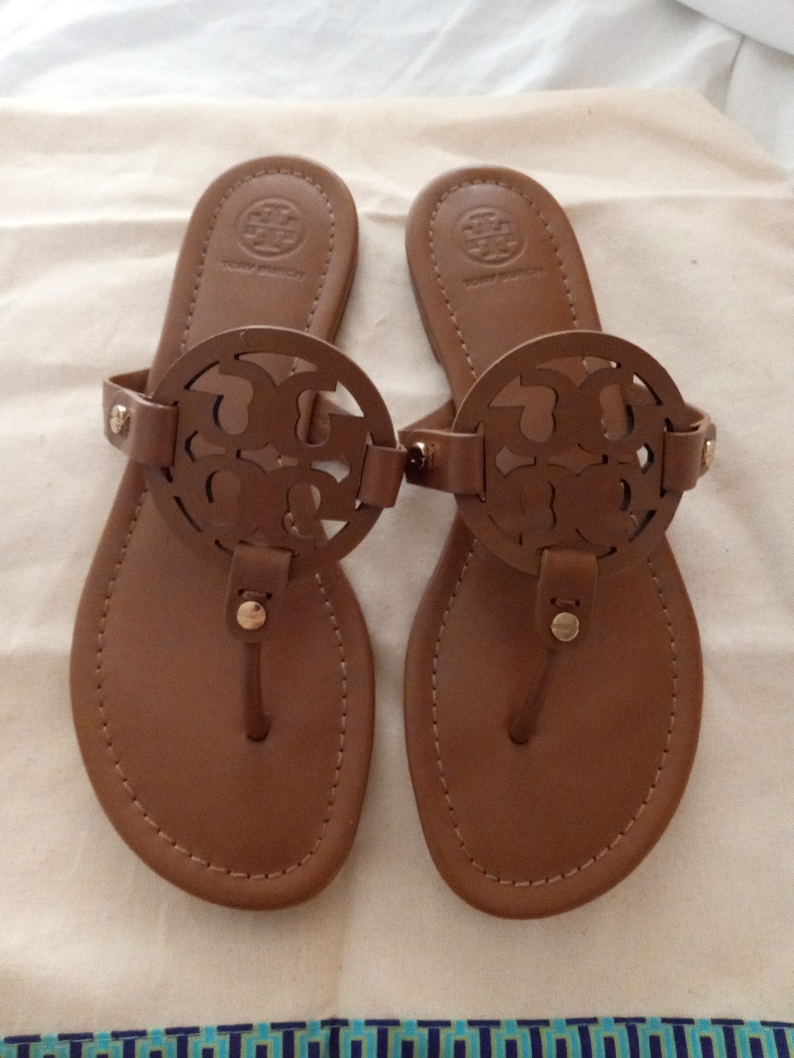 Vintage Vachetta Tory Burch Miller Sandals
