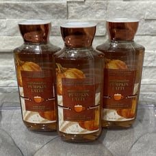 Bath & Body Works Marshmallow Pumpkin Latte Body Wash X3 Bundle