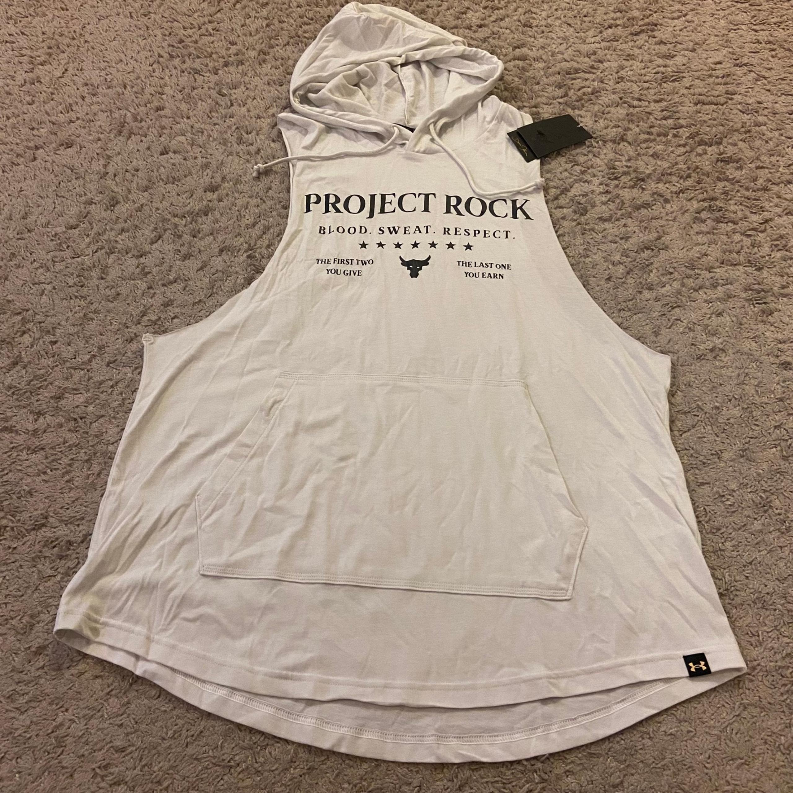 Men’s Under Armour Project Rock Sleeveless Hoodie Tank Top