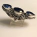 Blue Topaz Blue Sapphire 925 Sterling Silver Ring