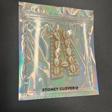 RARE Stoney Clover Lane Shell Embelished Patch A Natural White
