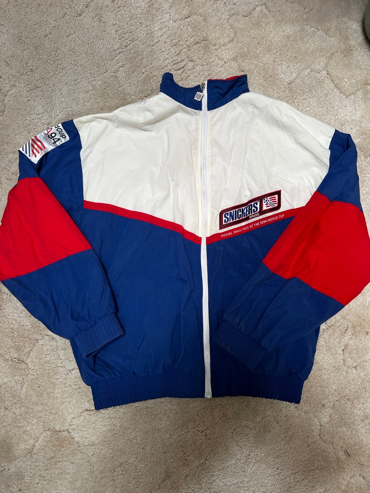 VINTAGE 1994 WORLD CUP USA '94 SNICKERS WINDBREAKER JACKET & PANTS