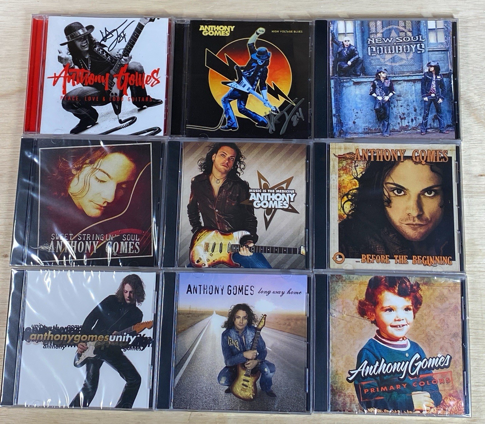 ANTHONY GOMES CD Lot of 9 - 6 NEW Sealed, 3 Used VG