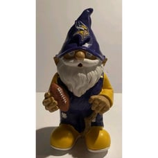 Baltimore Ravens Garden Gnome Holding Football Appox 8 inches Tall