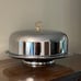 KROMEX Chrome Cake Carrier Server Dome Cover w/ Rotating Pedestal Tray MCM