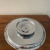 KROMEX Chrome Cake Carrier Server Dome Cover w/ Rotating Pedestal Tray MCM