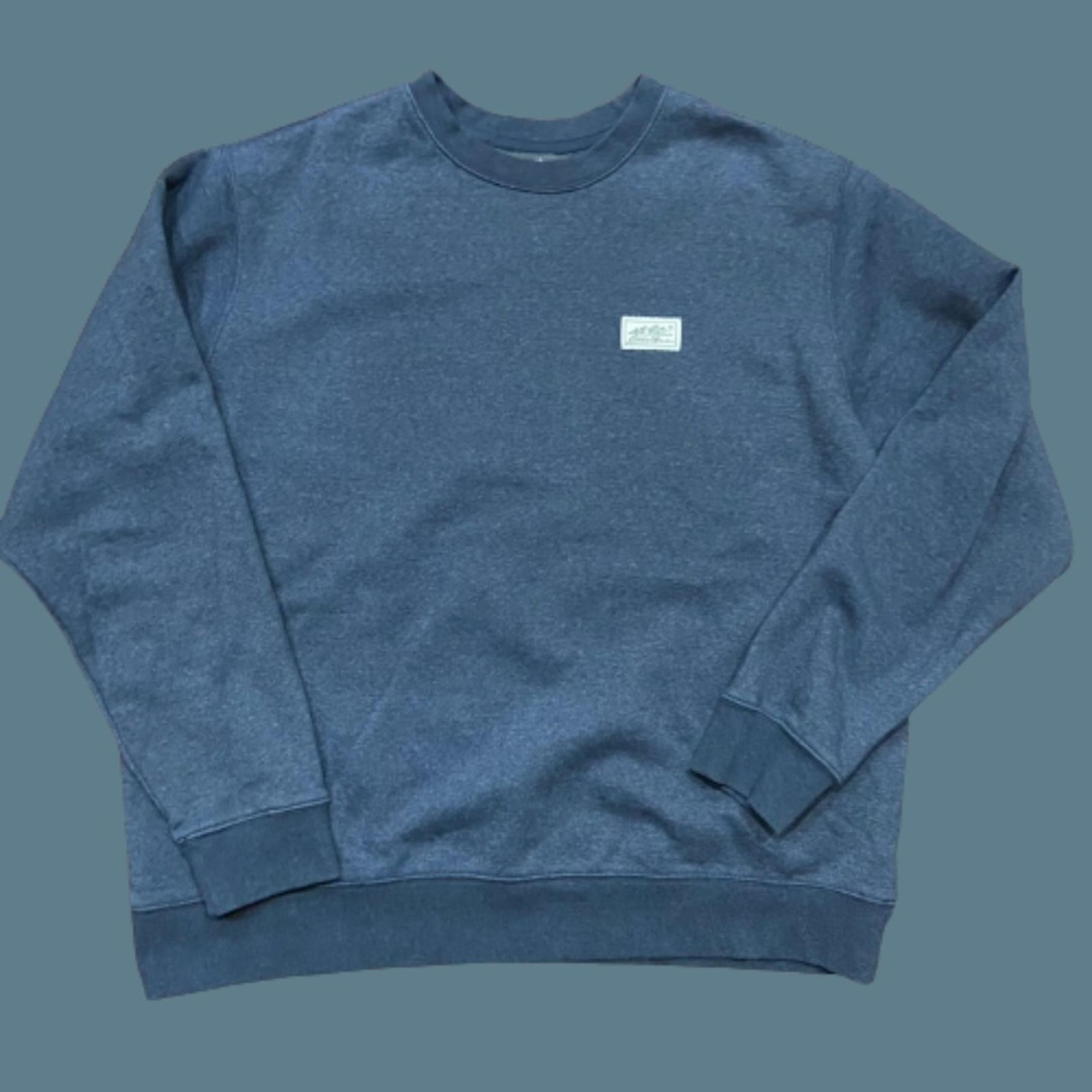 Eddie Bauer Classic Fit Crewneck Sweatshirt Navy Blue Big & Tall Men's Size 2XL
