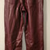 Madewell Vintage Straight Jean: Faux Leather - Dark Cabernet - Size 27