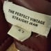Madewell Vintage Straight Jean: Faux Leather - Dark Cabernet - Size 27