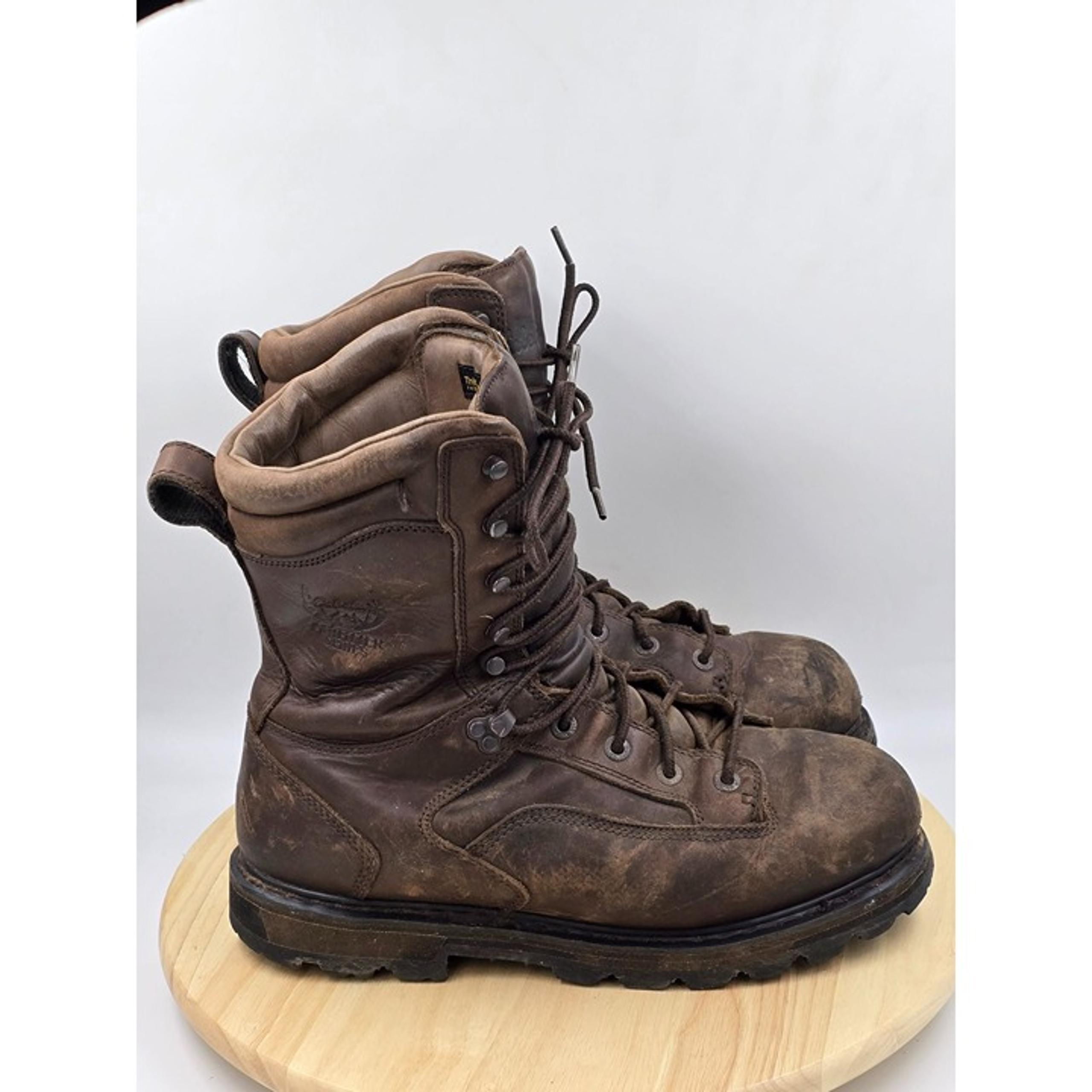 Cabelas Outfitters Mens Insulated Gore-tex Leather Hunting Boots Scentlok Sz 11D