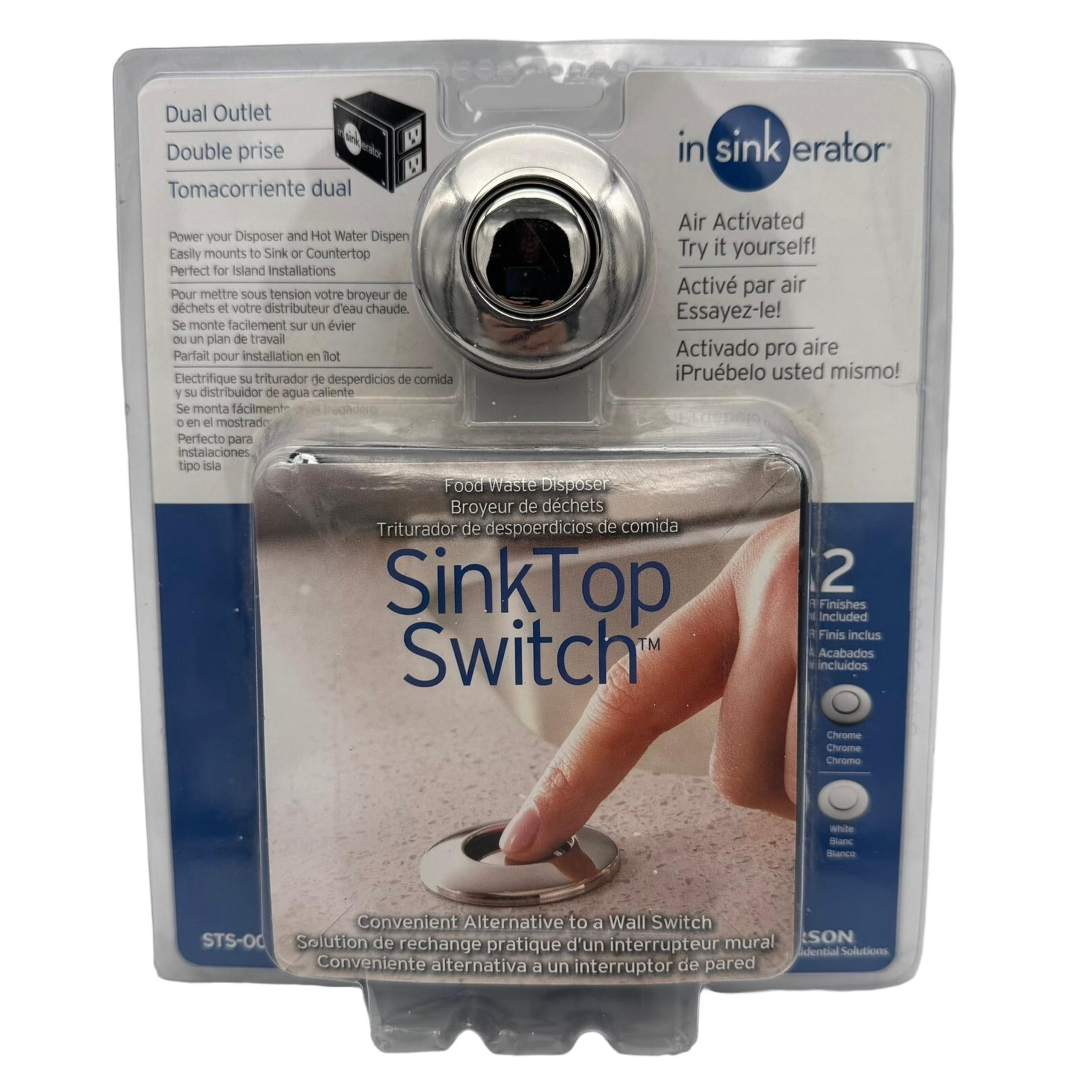 InSinkErator SinkTop Switch Kit Dual Outlet Air Activated for Garbage Disposal
