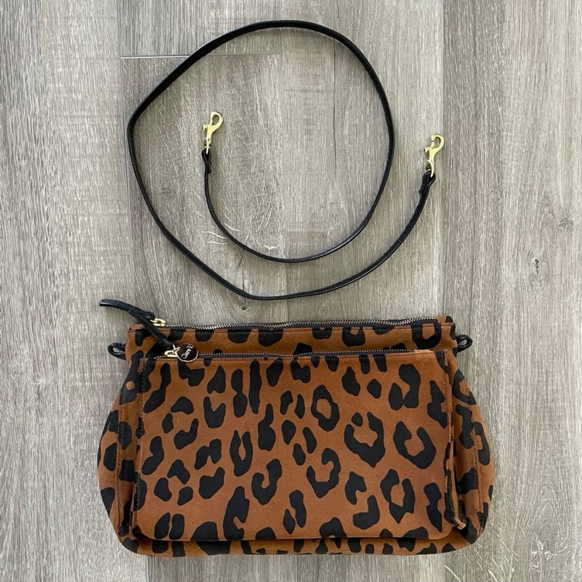 clare v. gosee clutch pablo cat suede