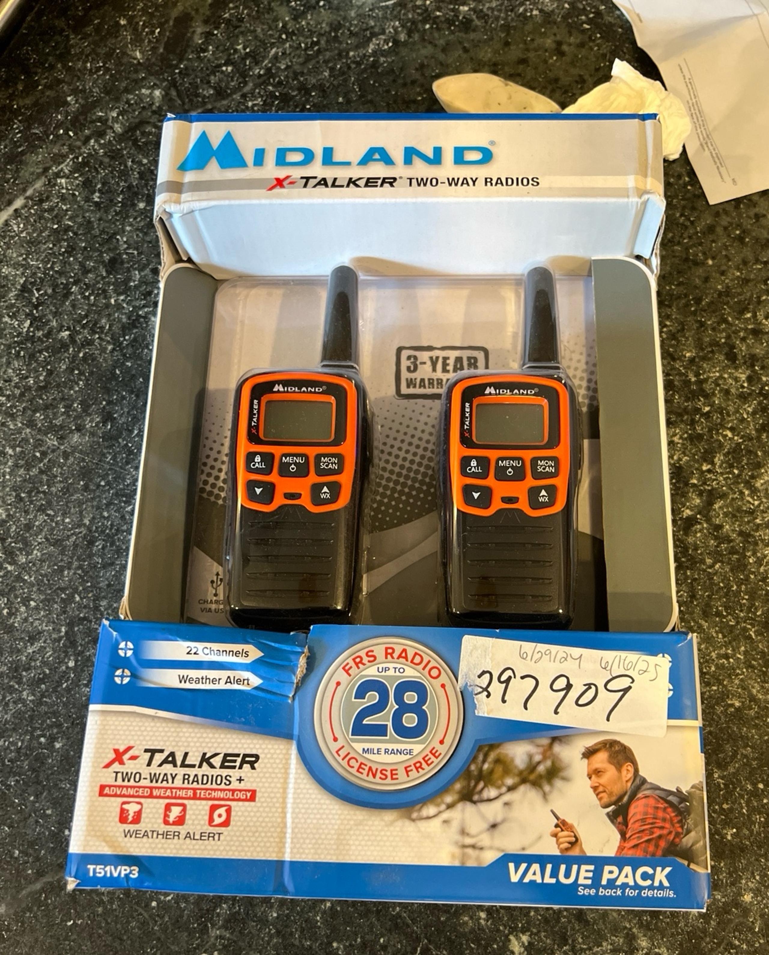 Midland- T51VP3 X-TALKER Spotting and Recovery Walkie-Talkie Long Range - FRS Tw