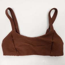 L*Space Jess Bikini Top in Coffee Brown Size XS NWT