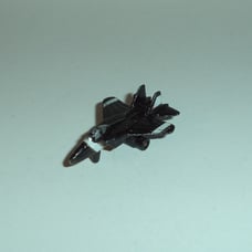 Micro Machines Trophy Series Jet Plane Aircraft Black Vintage Galoob 1987
