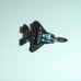 Micro Machines Trophy Series Jet Plane Aircraft Black Vintage Galoob 1987