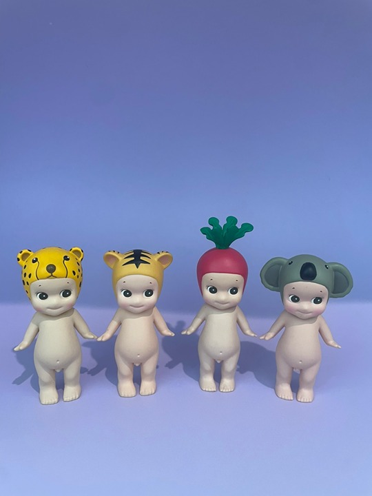 Sonny Angel 1.cheetah,2.tiger,3.koala and turnip