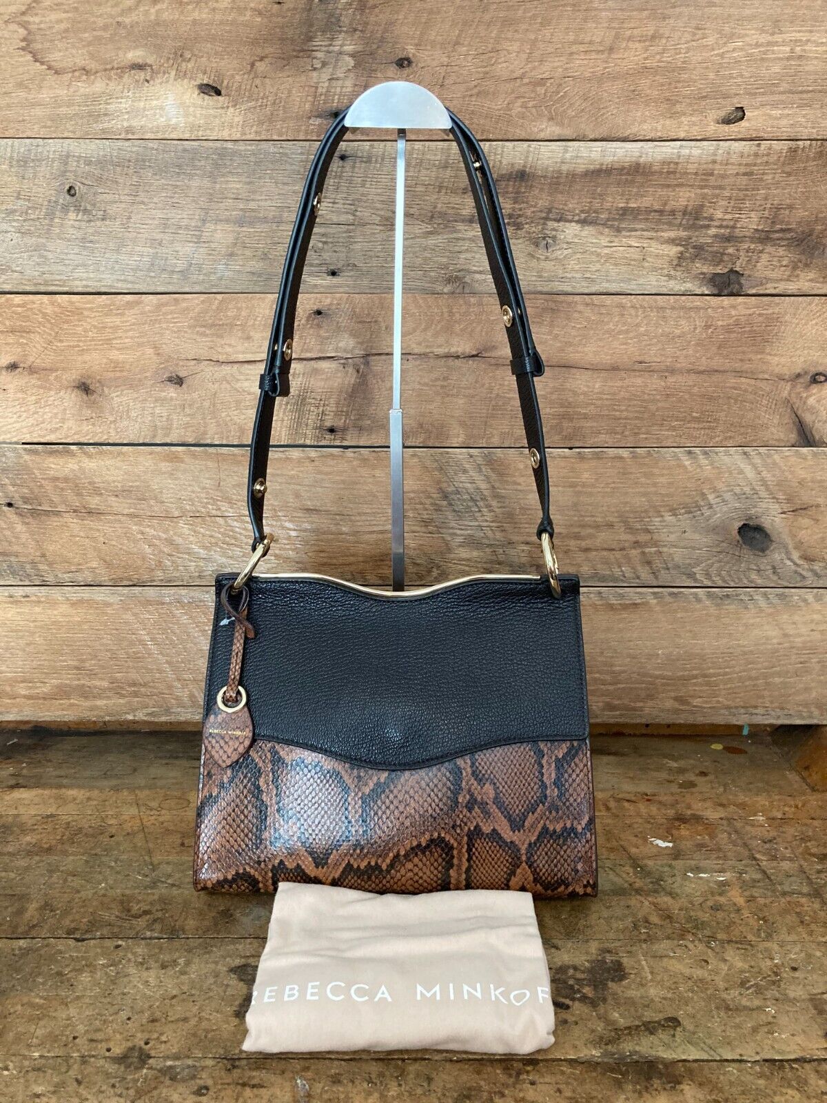 Rebecca Minkoff Equestrian Textured Leather Dani Shoulder Bag---NWT