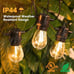50FT LED Outdoor String Lights with 16 Shatterproof Waterproof S14 Replaceable