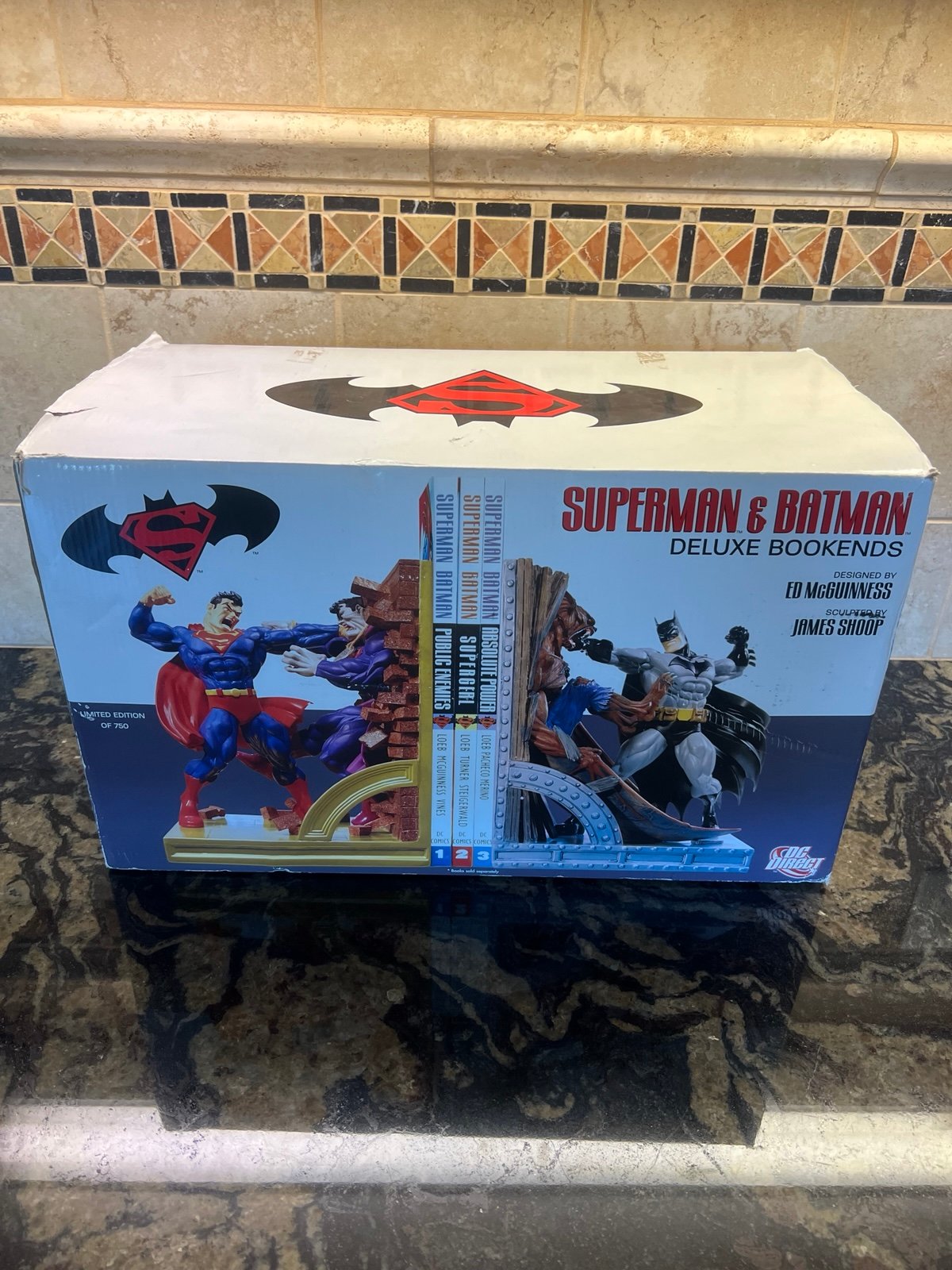 Superman & Batman Deluxe Bookends 633/750