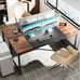 Computer Desk, 70 Inch Office Desk, Gaming Desk with Storage