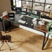 Computer Desk, 70 Inch Office Desk, Gaming Desk with Storage