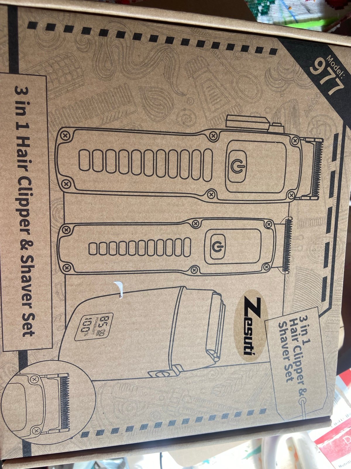 3 in 1 hair clipper &sm shaver set