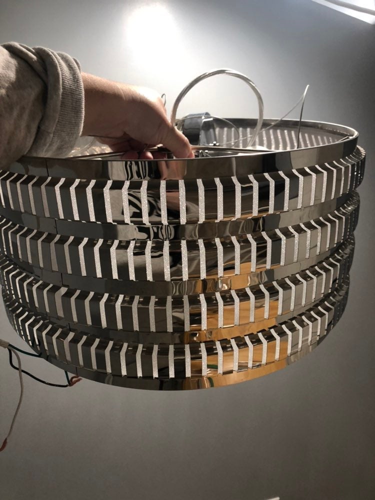 Chrome chandelier light