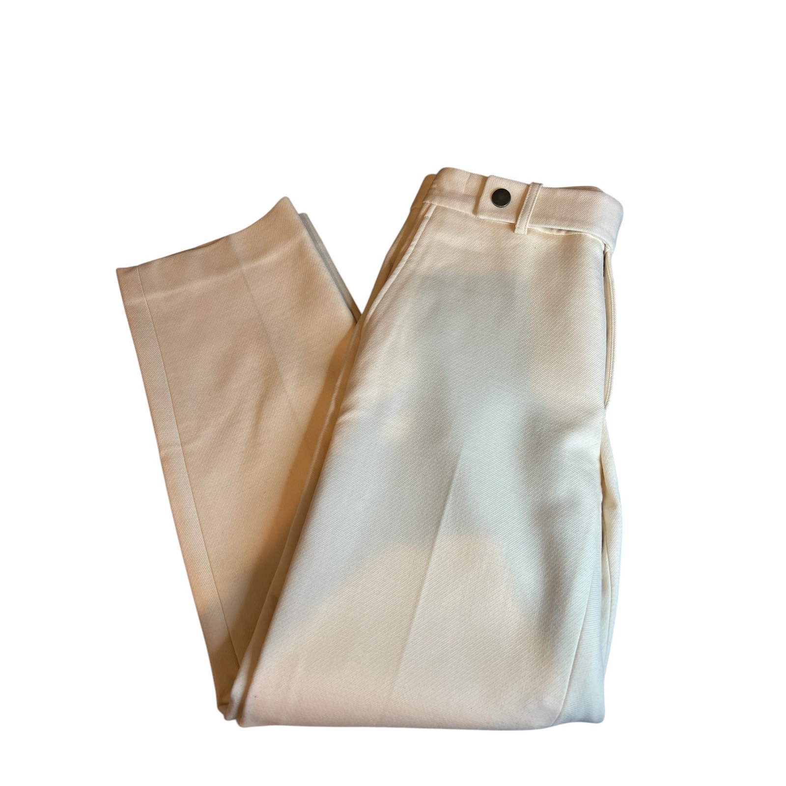 Helmut Lang Tailored Wool Career Ready Pants Winter White 6