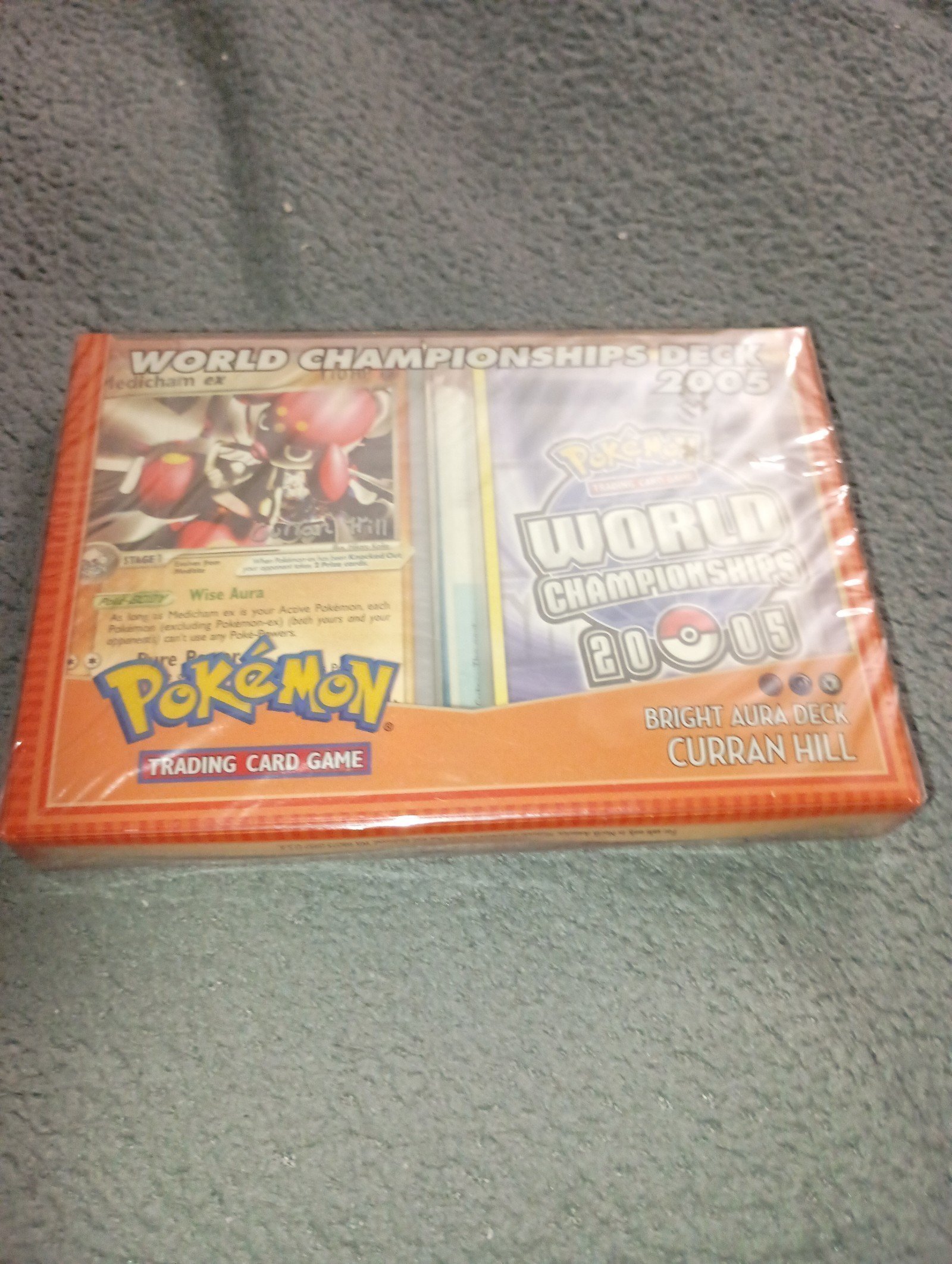 Pokemon 2005 factory sealed Curran hill Bright Aura world championships deck