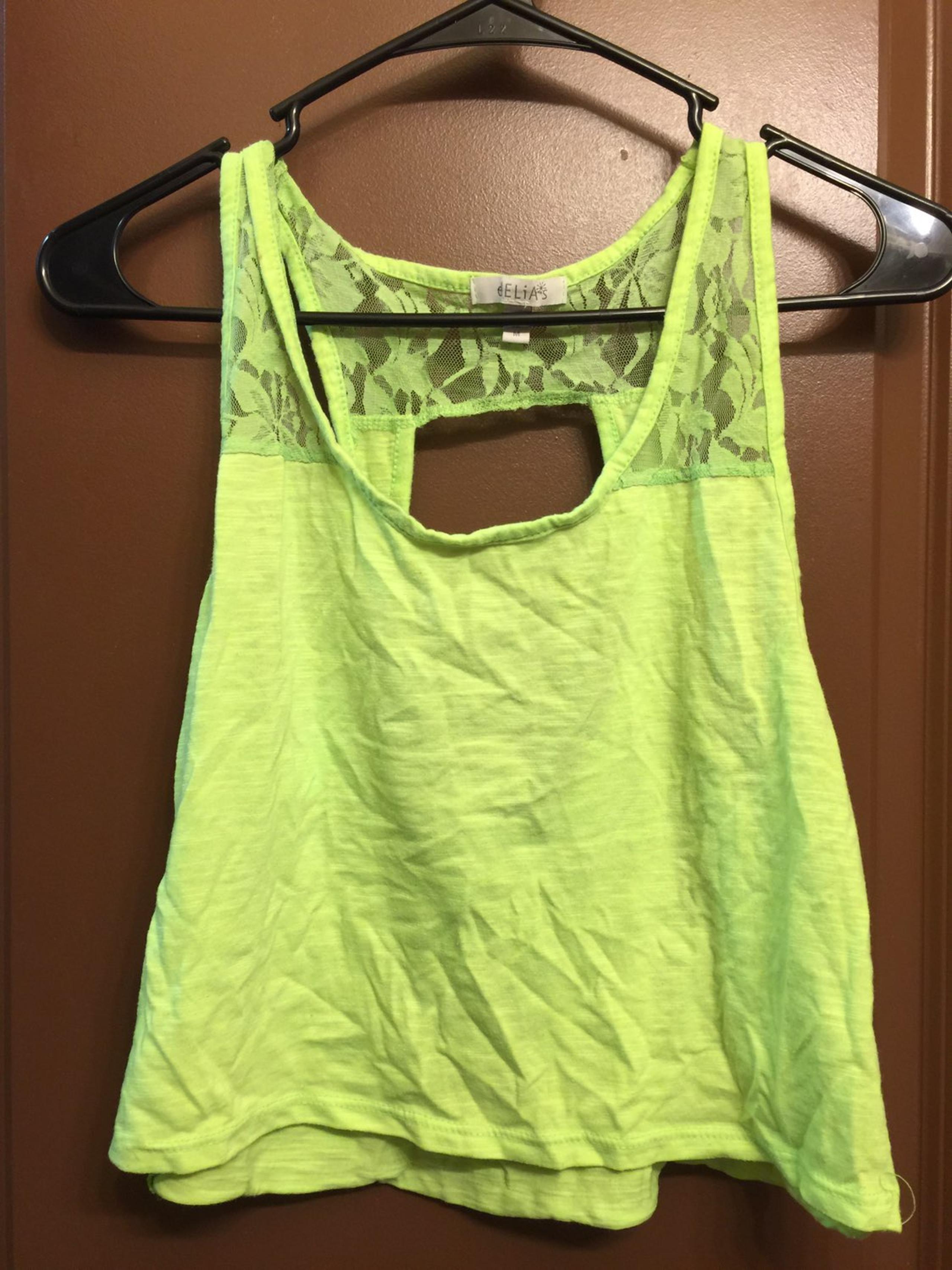 Delia's Lace Crop Tank Top
