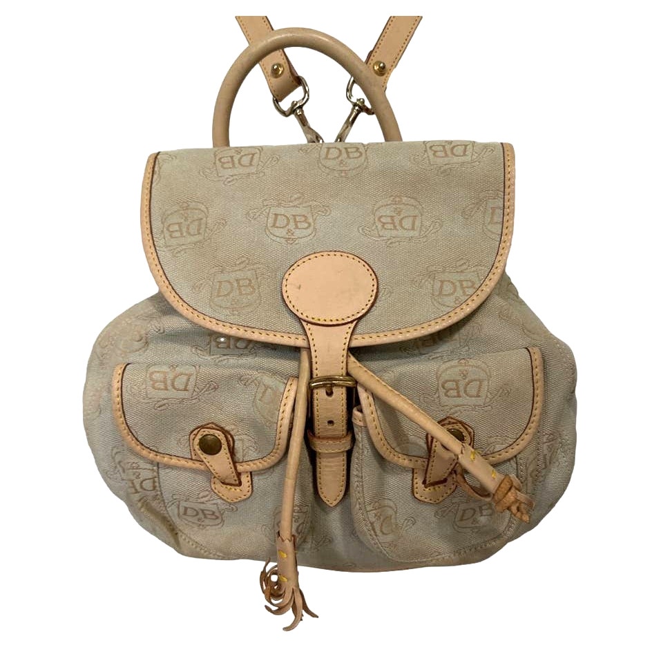 Vintage DOONEY & BOURKE Canyon Canvas and Leather Small Daypack/ Backpack