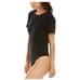 New WeWoreWhat Short Sleeve T-Shirt Bodysuit Jersey Knit Black Classic Medium