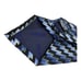 KENZO Paris Blue Wavy Pattern Silk Tie Made In Italy 59 -2 .3/4 EX COND