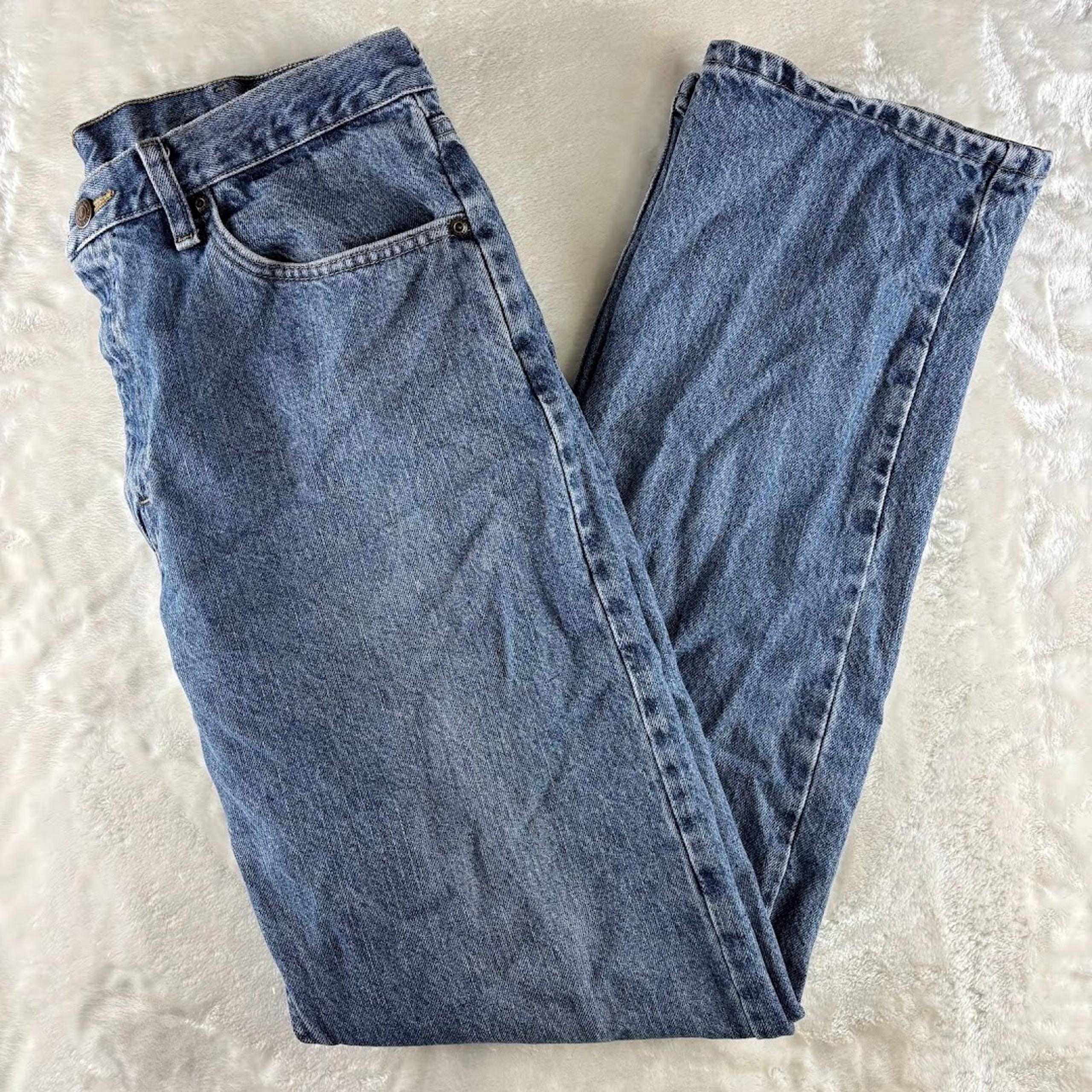 Wrangler Denim Jeans Relaxed Fit Men's 34x34 Medium Wash