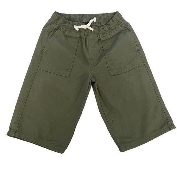NWOT LC Waikiki Olive Green Pull-On Drawstring Closure Boys Cotton Soft Bermuda