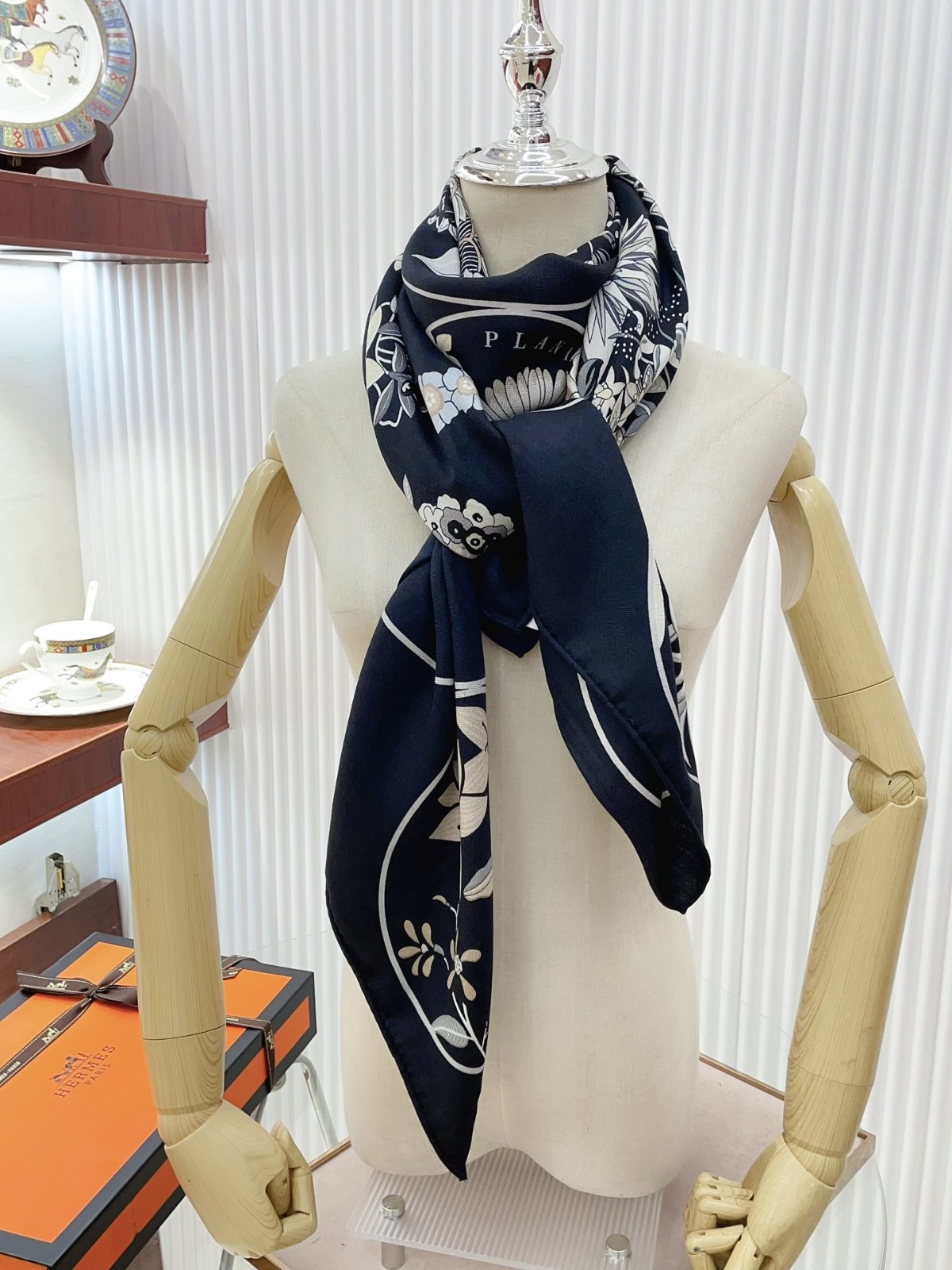Floral and colorful scarves