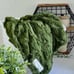 Adult Minky Blanket, Gifts for Mom - Moss Green Glacier
