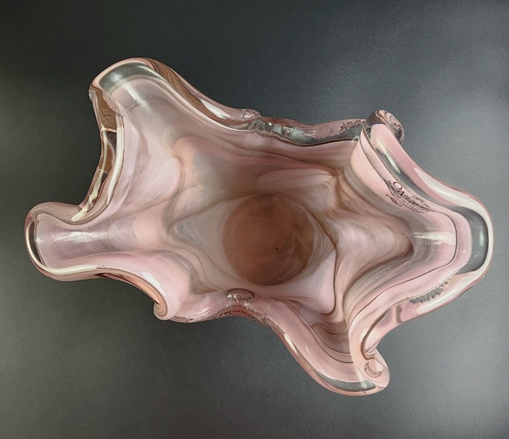 Mid-Century Murano Vase - Pink Color - Made in Italy - 12 Tall
