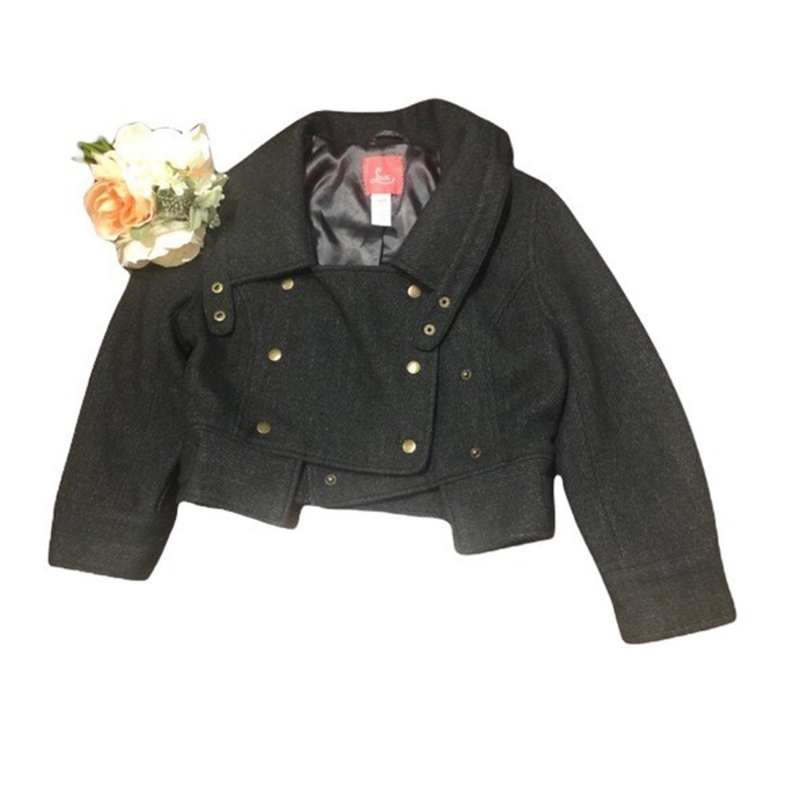 Anthropology Wool Blend Lux Cropped Coat
